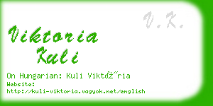 viktoria kuli business card